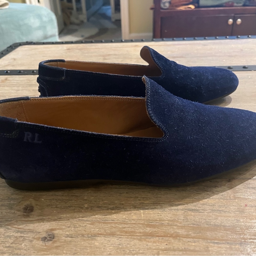 Ralph Lauren Blue Suede Loafers